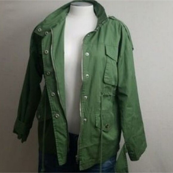 NWT Esther Army Green Anorak Jacket Medium - Picture 12 of 13